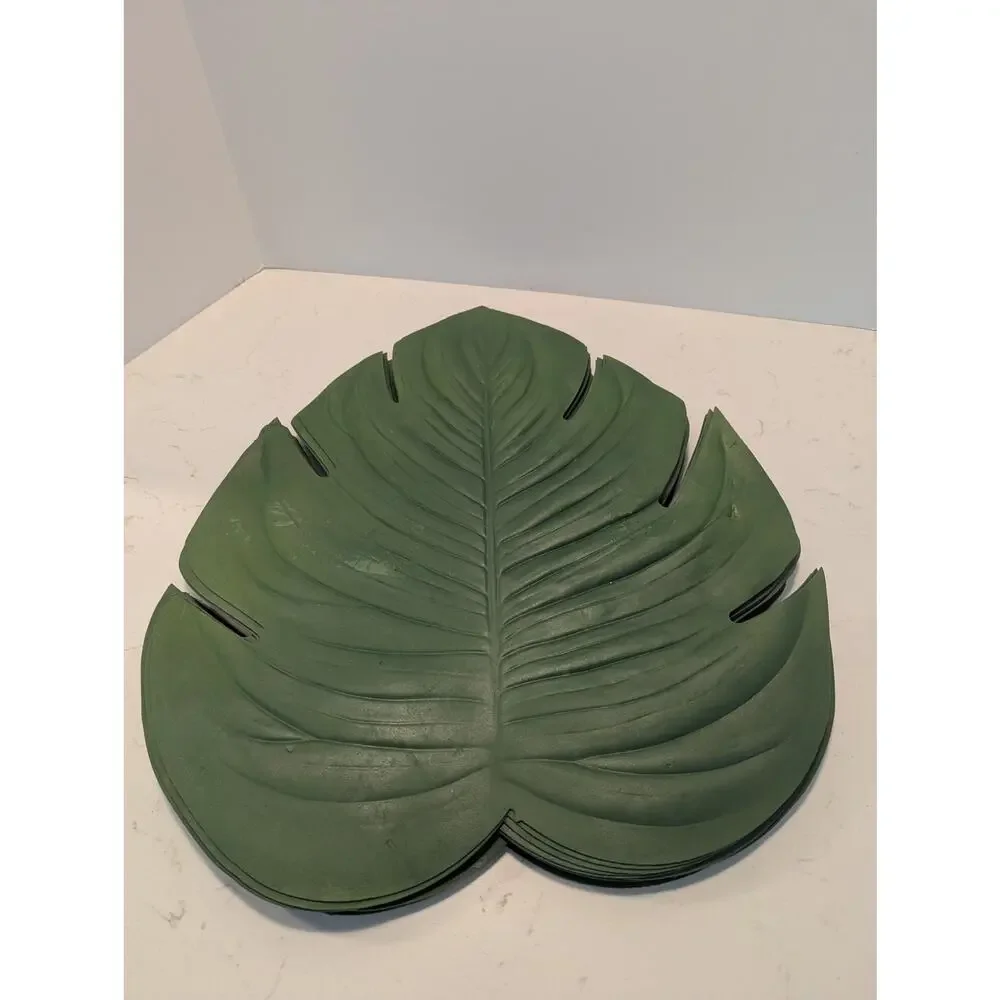 World Market Monstera Leaf Placemats Green Tropical Table Mats set 12 17